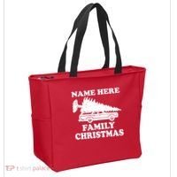 Personalize Family Christmas Custom Tote Bag thumb 2