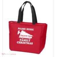 Personalize Family Christmas Custom Tote Bag thumb 3