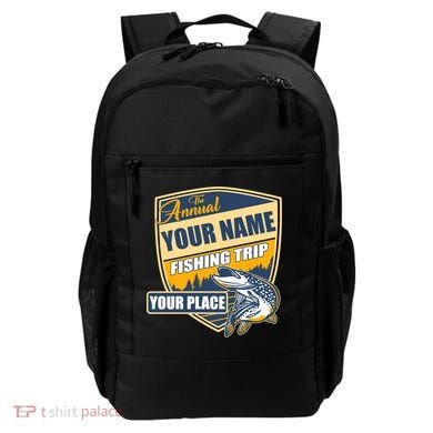 Personalize Fishing Trip Custom Backpack