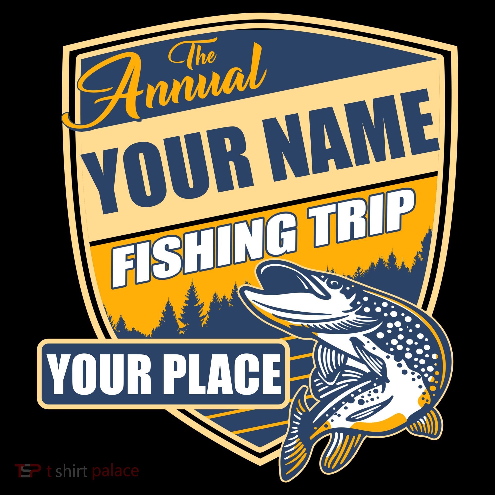 Personalize Fishing Trip Custom Backpack