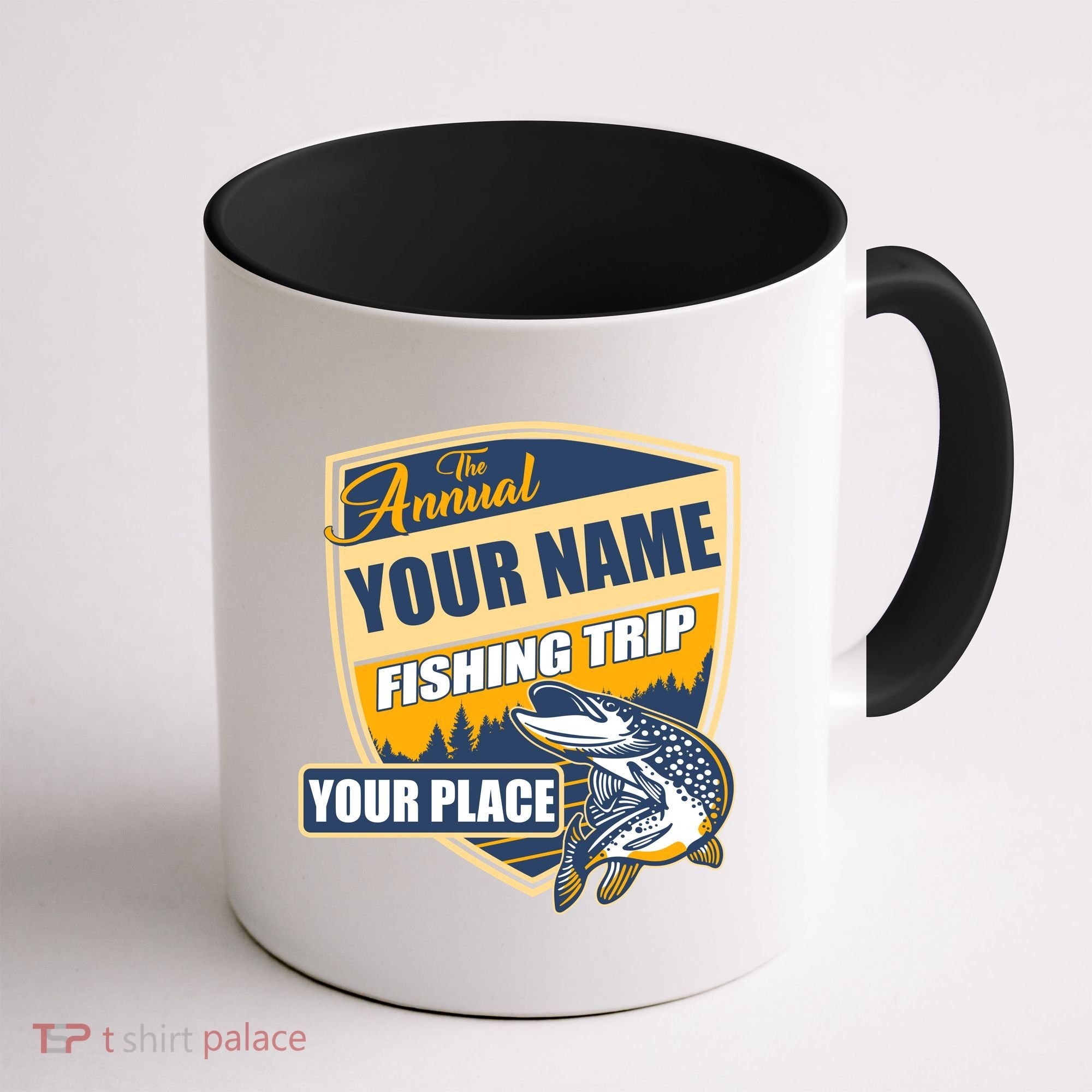 Personalize Fishing Trip Custom Coffee Mug