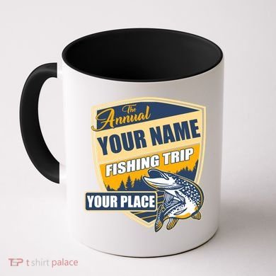 Personalize Fishing Trip Custom Coffee Mug