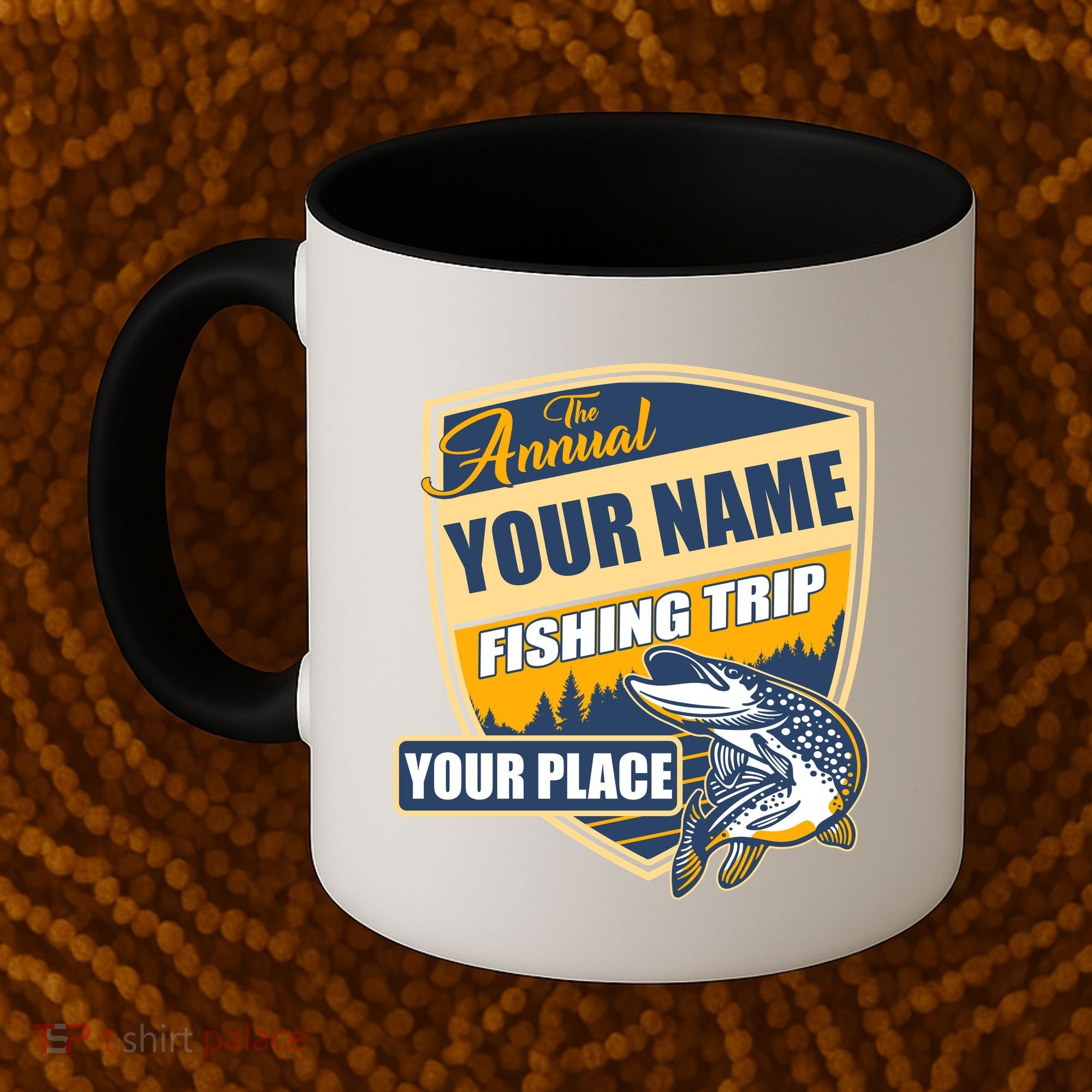 Personalize Fishing Trip Custom Coffee Mug