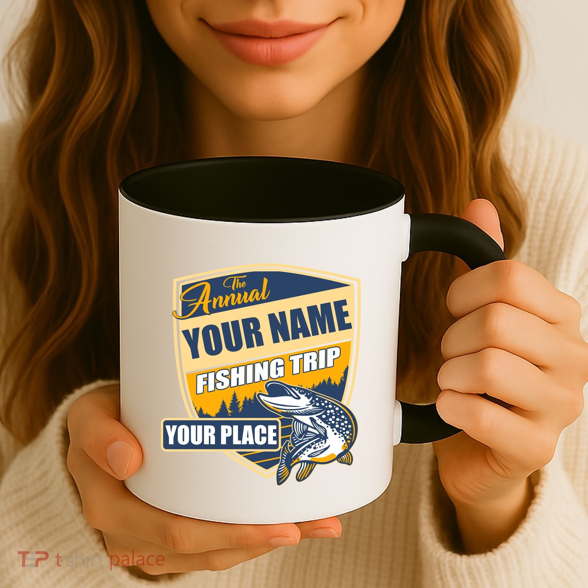 Personalize Fishing Trip Custom Coffee Mug