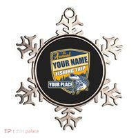 Personalize Fishing Trip Custom Ornament thumb 0