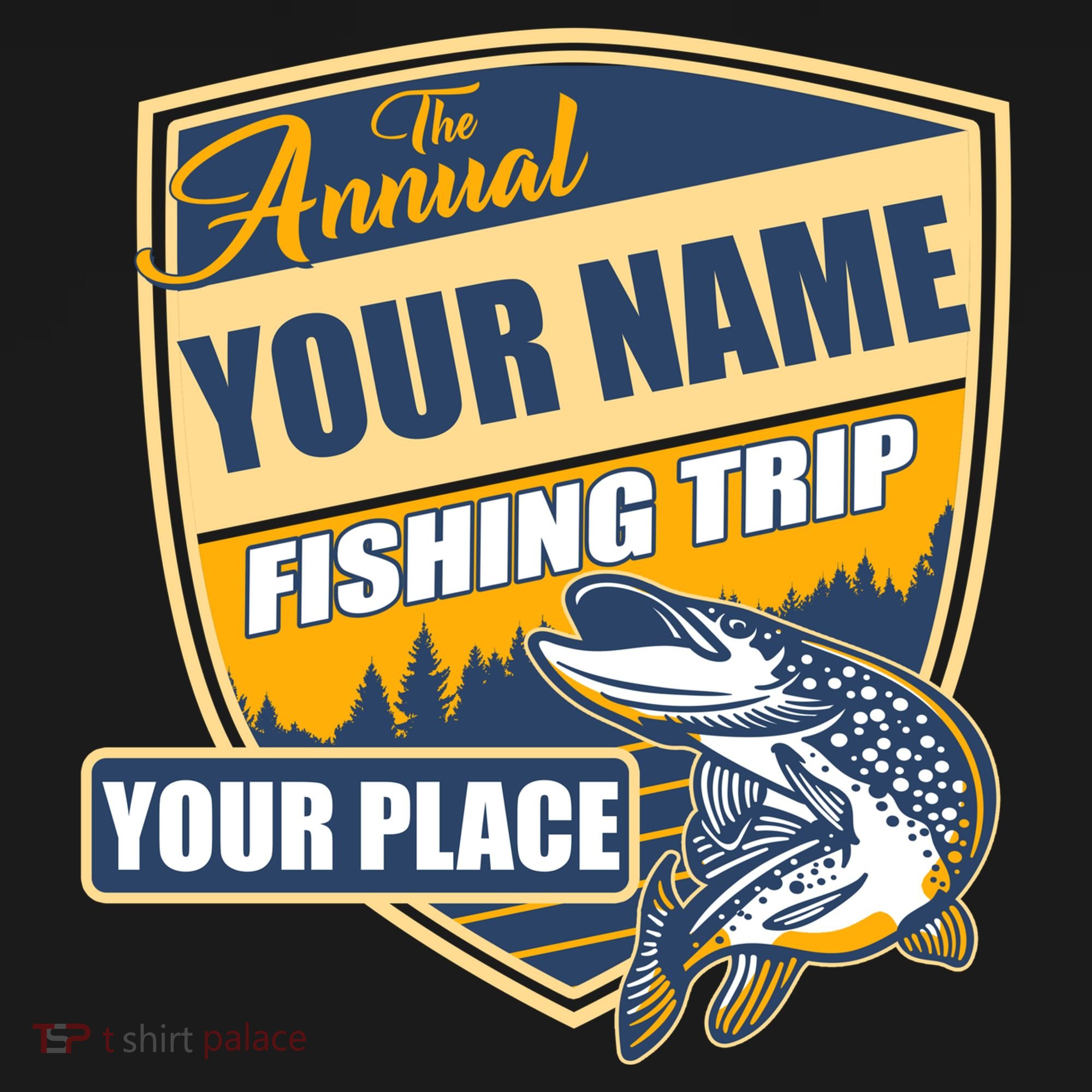 Personalize Fishing Trip Custom Ornament