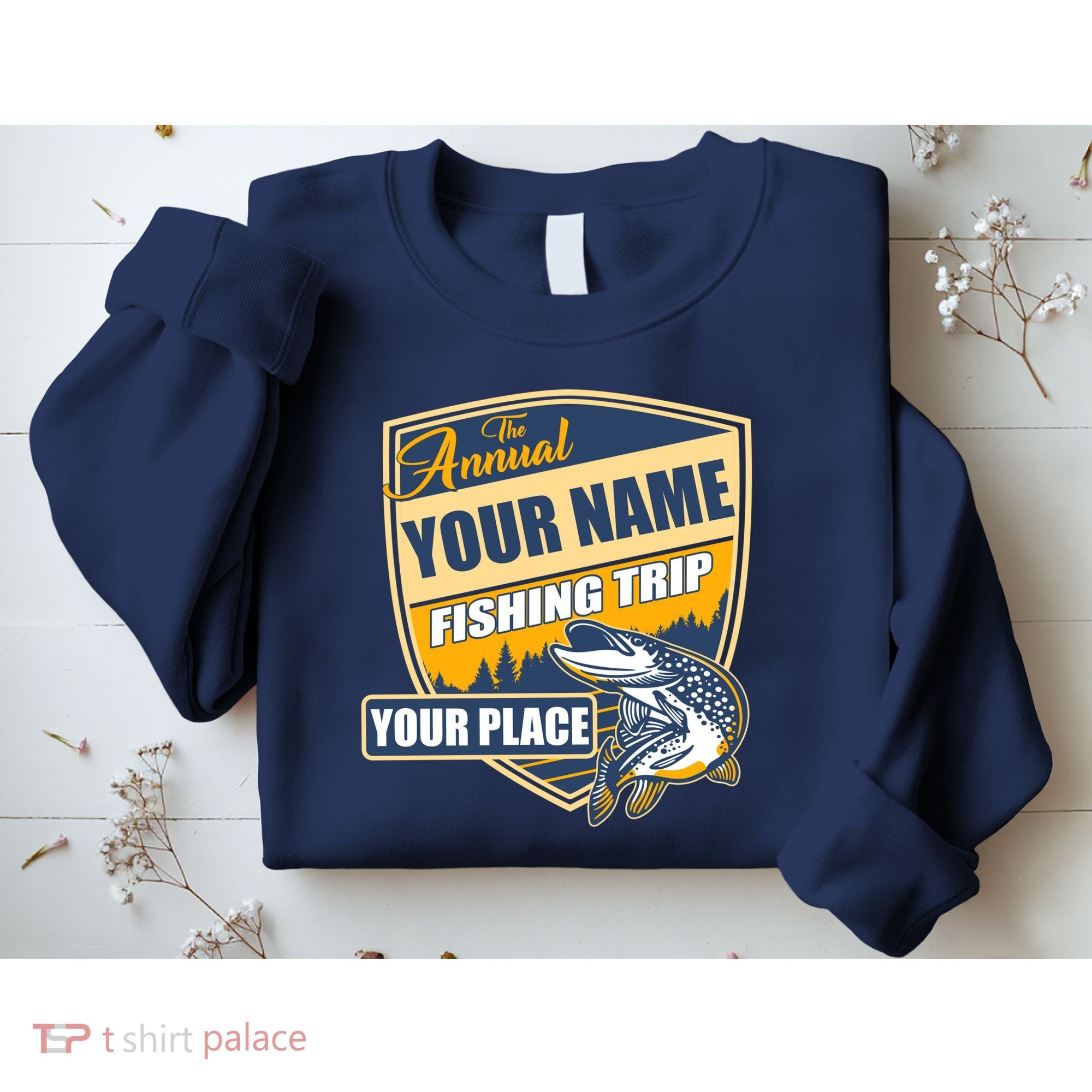 Personalize Fishing Trip Custom Sweatshirt