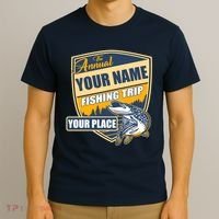 Personalize Fishing Trip Custom T-Shirt thumb 3