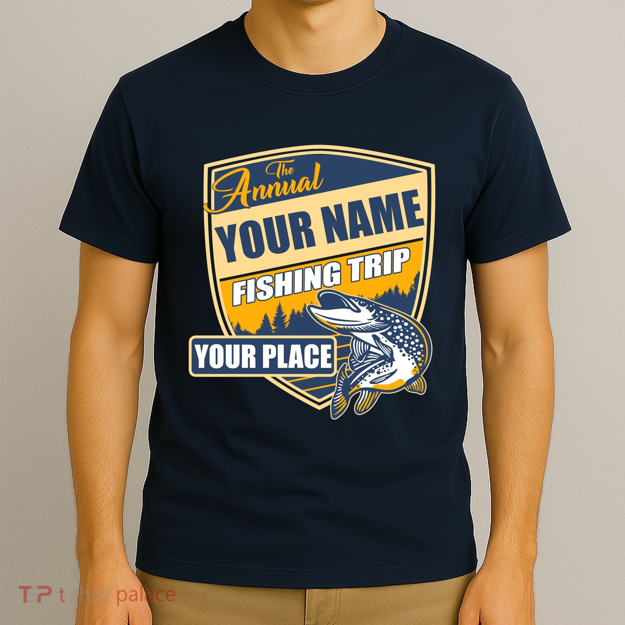 Personalize Fishing Trip Custom T-Shirt