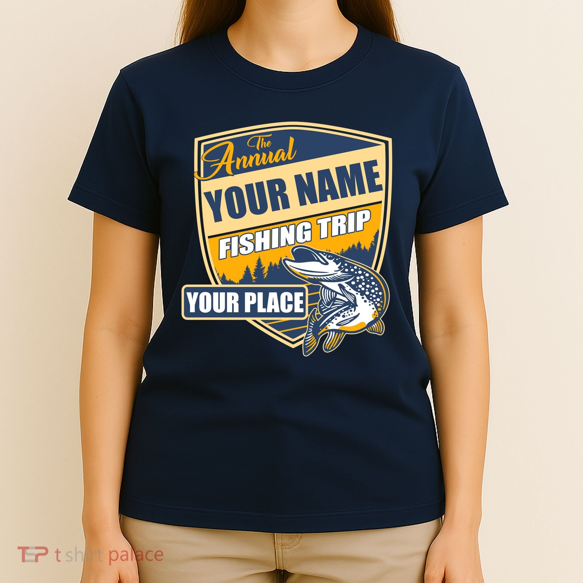 Personalize Fishing Trip Custom T-Shirt