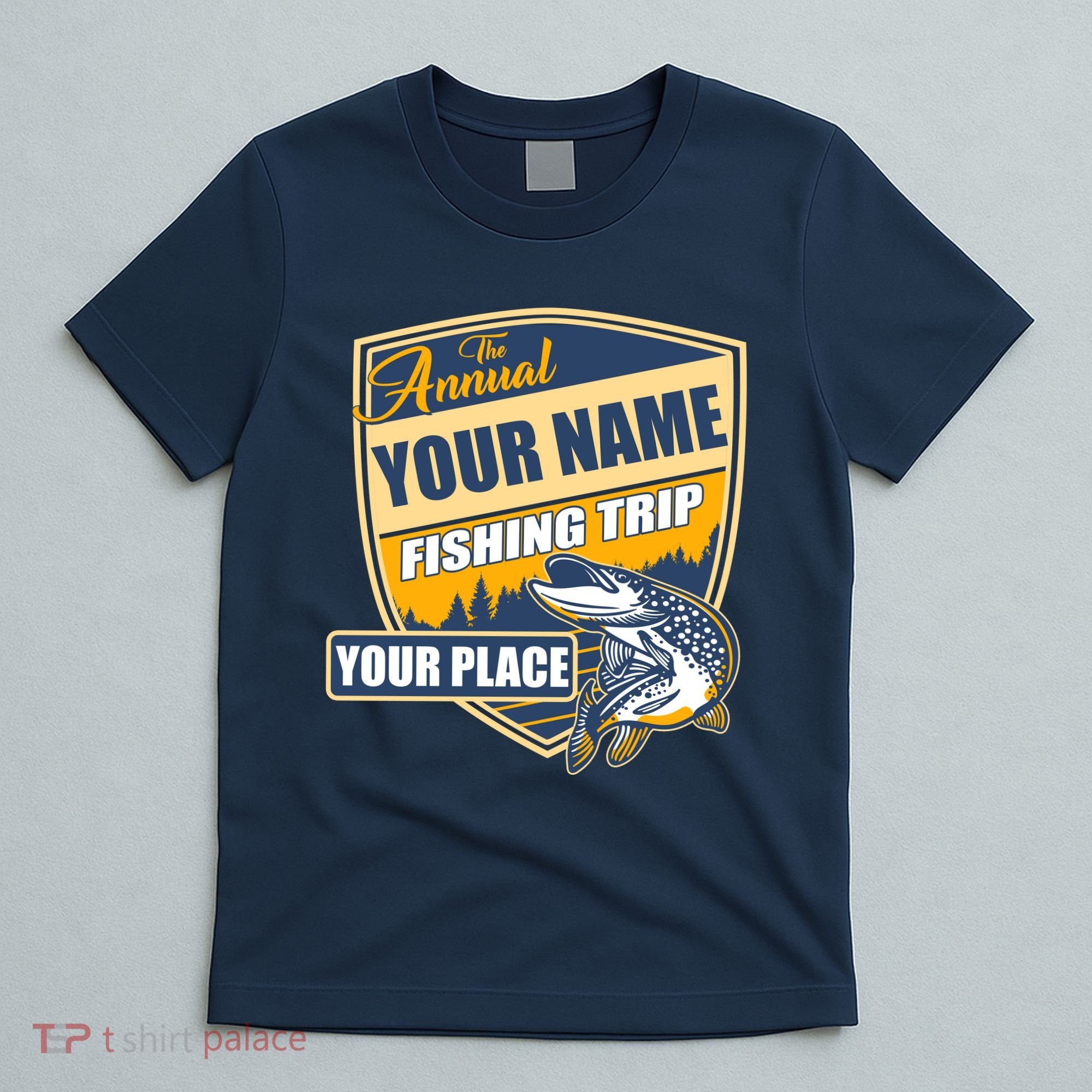 Personalize Fishing Trip Custom T-Shirt
