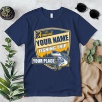 Personalize Fishing Trip Custom Premium T-Shirt thumb 2