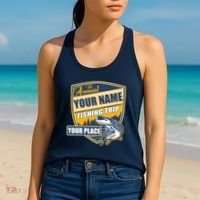 Personalize Fishing Trip Custom Women's Tank Top thumb 2