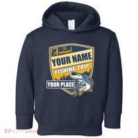 Personalize Fishing Trip Custom Toddler Hoodie thumb 0
