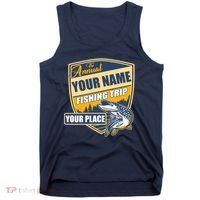 Personalize Fishing Trip Custom Tank Top thumb 0