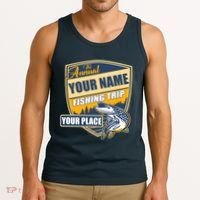 Personalize Fishing Trip Custom Tank Top thumb 3