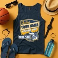 Personalize Fishing Trip Custom Tank Top thumb 4