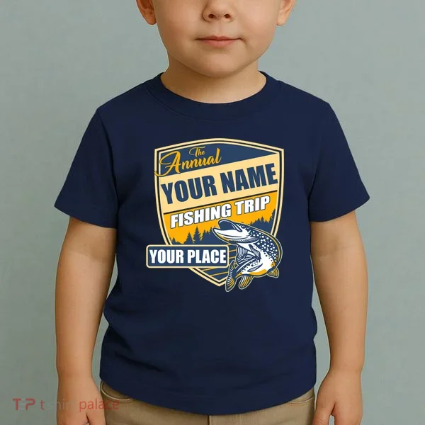 Personalize Fishing Trip Custom Toddler T-Shirt