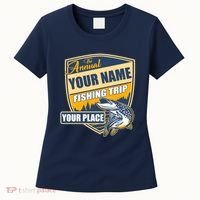 Personalize Fishing Trip Custom Women's T-Shirt thumb 0