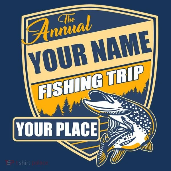 Personalize Fishing Trip Custom Kids Long Sleeve Shirt