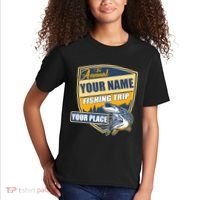 Personalize Fishing Trip Custom Kids T-Shirt thumb 2