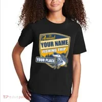 Personalize Fishing Trip Custom Kids T-Shirt thumb 2