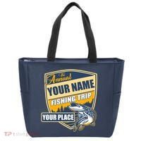 Personalize Fishing Trip Custom Tote Bag thumb 0