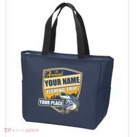 Personalize Fishing Trip Custom Tote Bag thumb 3