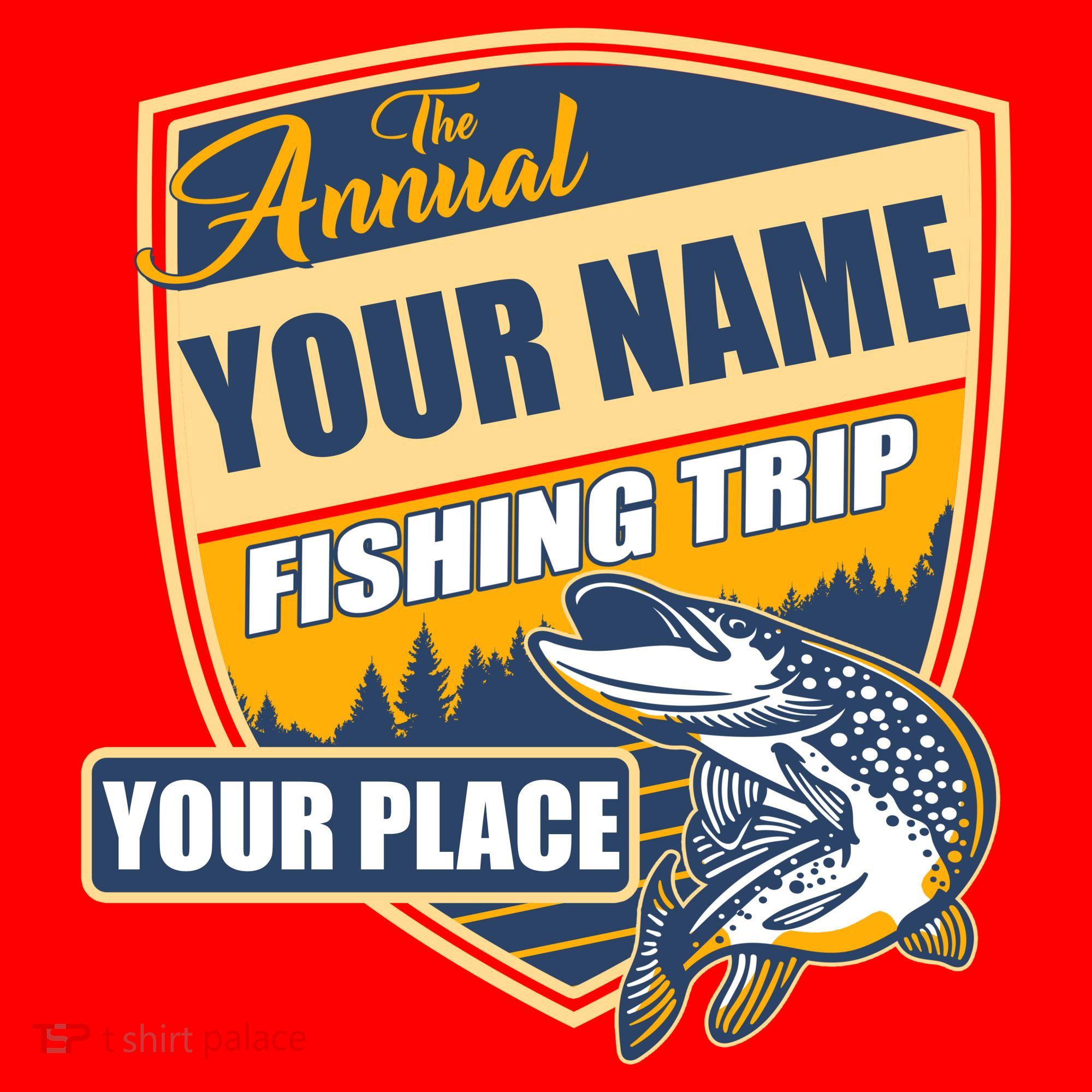 Personalize Fishing Trip Custom Santa Hat
