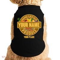 Personalize Home Homegrown Produce Custom Farmer Doggie Tank thumb 0