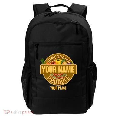 Personalize Home Homegrown Produce Custom Farmer Backpack