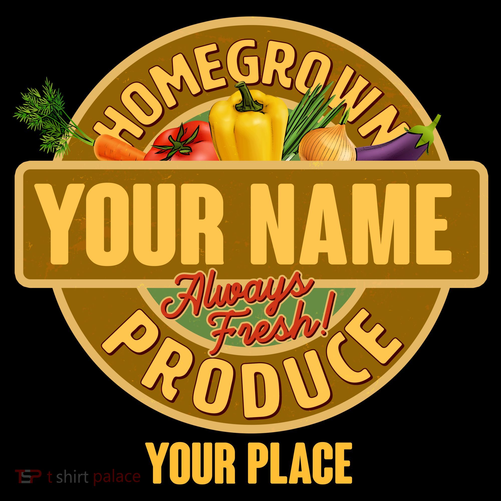 Personalize Home Homegrown Produce Custom Farmer Bucket Hat