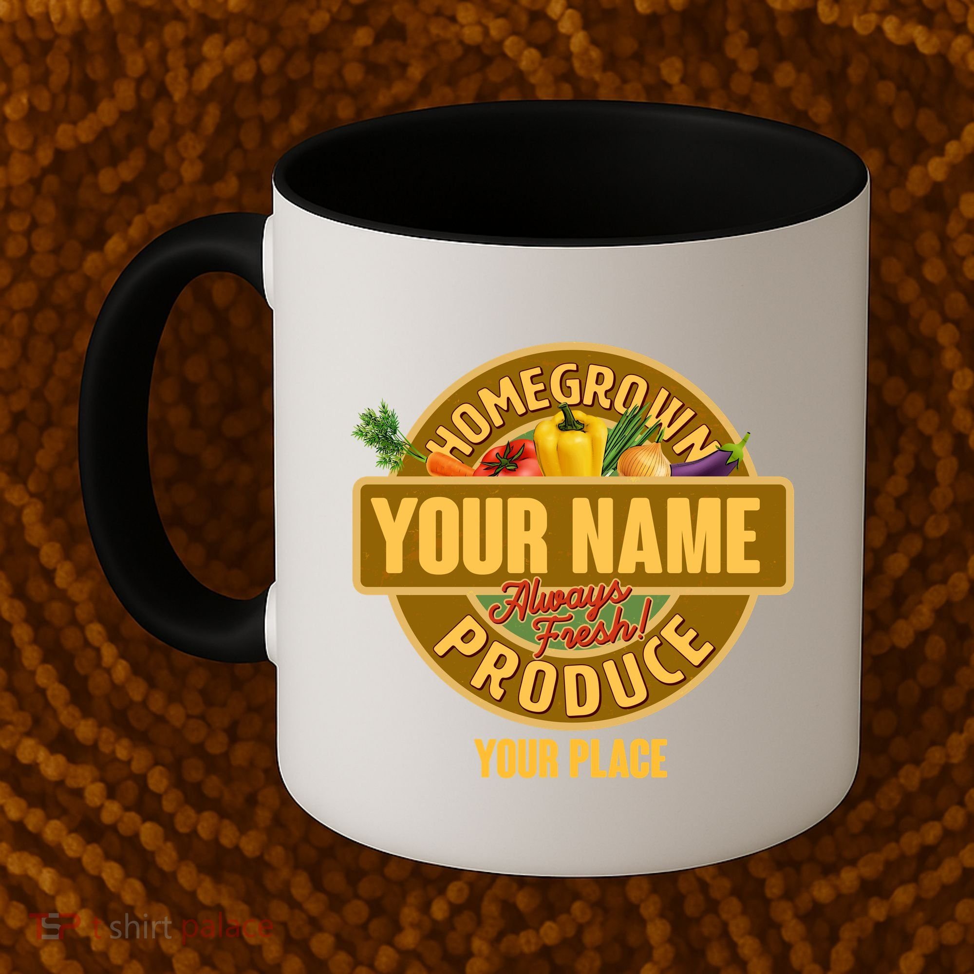 Personalize Home Homegrown Produce Custom Farmer Coffee Mug