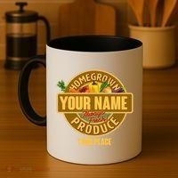 Personalize Home Homegrown Produce Custom Farmer Coffee Mug thumb 4