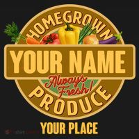 Personalize Home Homegrown Produce Custom Farmer Women's Hoodie thumb 2