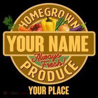 Personalize Home Homegrown Produce Custom Farmer Ornament thumb 1