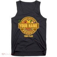 Personalize Home Homegrown Produce Custom Farmer Tank Top thumb 0