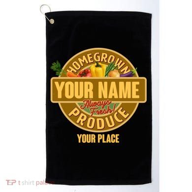 Personalize Home Homegrown Produce Custom Farmer Golf Towel
