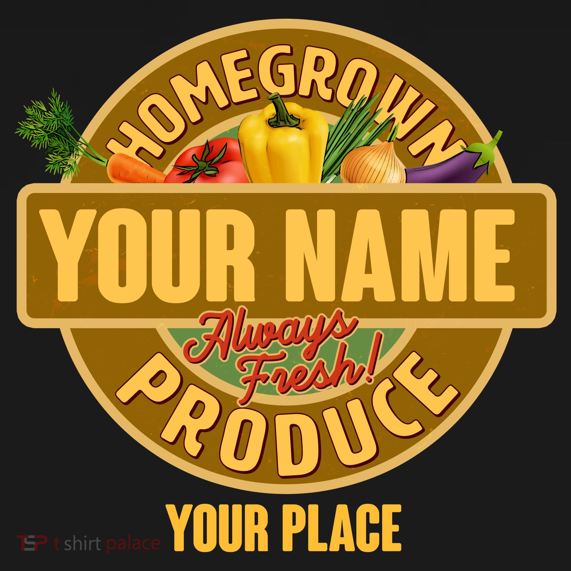 Personalize Home Homegrown Produce Custom Farmer Women's Long Sleeve Shirt