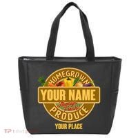 Personalize Home Homegrown Produce Custom Farmer Tote Bag thumb 0