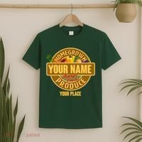 Personalize Home Homegrown Produce Custom Farmer T-Shirt thumb 2