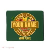 Personalize Home Homegrown Produce Custom Farmer Mousepad thumb 0