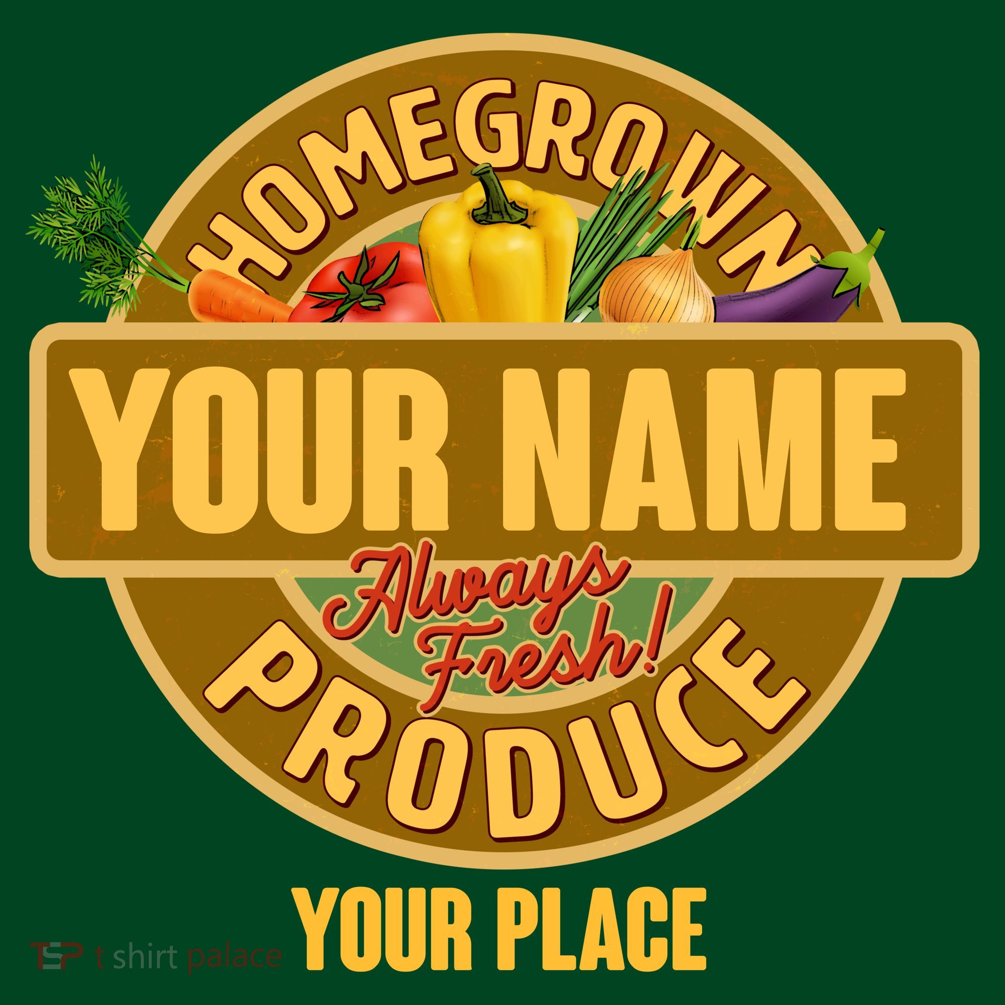 Personalize Home Homegrown Produce Custom Farmer Mousepad