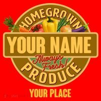 Personalize Home Homegrown Produce Custom Farmer Santa Hat thumb 1