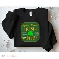 Personalize Irish Pub St Patricks Day Custom Sweatshirt thumb 2