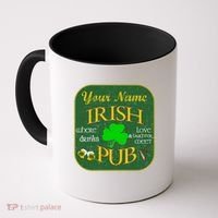 Personalize Irish Pub St Patricks Day Custom Coffee Mug thumb 0