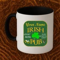 Personalize Irish Pub St Patricks Day Custom Coffee Mug thumb 2