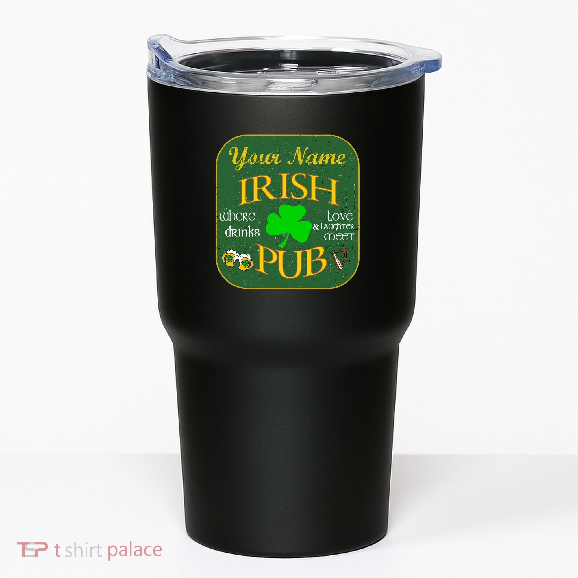 Personalize Irish Pub St Patricks Day Custom Tumbler