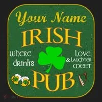 Personalize Irish Pub St Patricks Day Custom Tumbler thumb 3