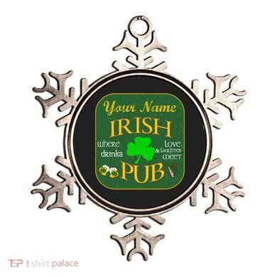 Personalize Irish Pub St Patricks Day Custom Ornament